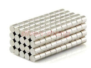 100pcs 3mm X 3mm Neodymium Disc Super Strong Rare Earth N50 Small Fridge Magnets - Picture 1 of 3