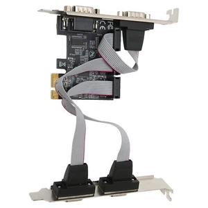 Pcie Expansion Card Pci Express X1 To Interface 4 Rs232 Serial Ports Wide Ap IDS - Picture 1 of 12