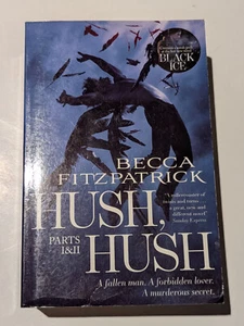 Becca Fitzpatrick Hush, Hush Parts I & II Paperback Book PreOwned Fiction - Picture 1 of 11