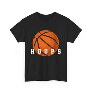 Basketball Shirt, Hoops Basketball Sports Lovers Women Men T-shirt - Picture 1 of 8