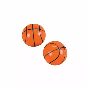 Basketball Bouncy Balls, Toys, 12 Pieces - Picture 1 of 1