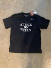 Attack On Titan T-Shirt 100% Cotton Color Black Size S Uniqlo Ut  Japan