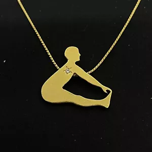 Necklace Michal NEGRIN Crystals Sport Athlete made in Israel - Picture 1 of 8