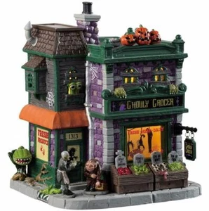 Lemax Spooky Town 2019 GHOULY LEBENSMITTEL #95458 NRFB Licht Halloween Dorf Bldg * - Bild 1 von 5