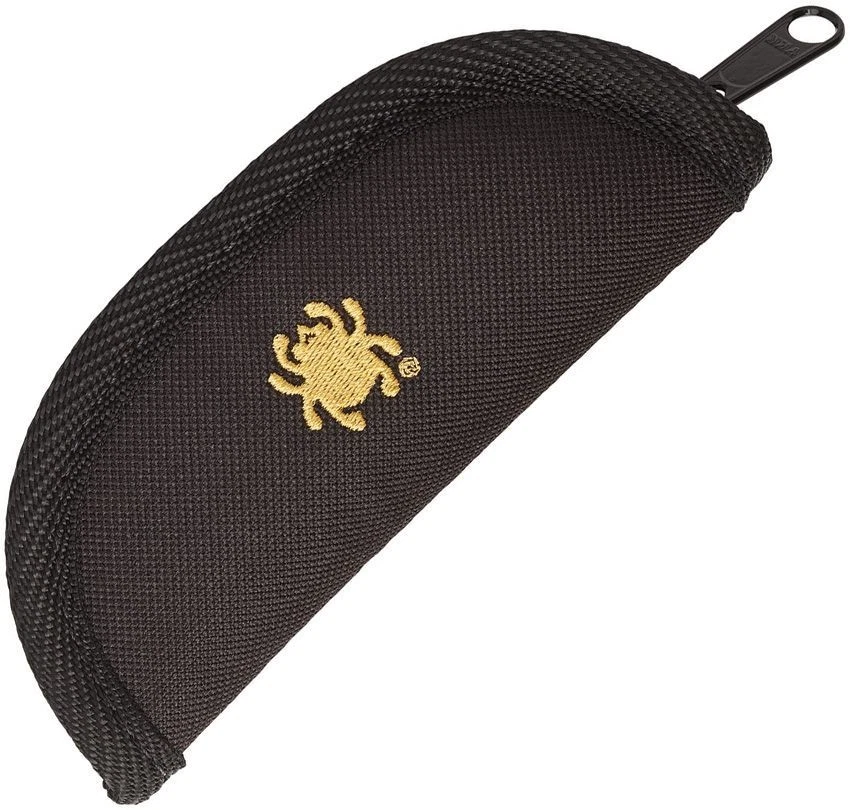 Spyderco Small Pouch Padded Black Nylon Zipping Case C18NC