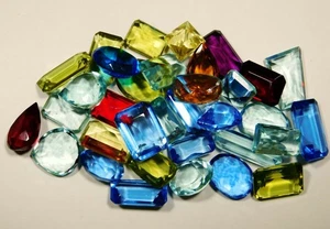 Mix Color & Shapes 14 Pcs & More LOT A++ Topaz Loose Gemstones 100 Ct CERTIFIED - Picture 1 of 6