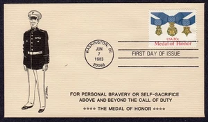 1983 Congressional Medal of Honor (2045) - Juliet GOLF Cachet FDC TC272 - Picture 1 of 1