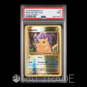 PSA 9 Pikachu Reverse Holo XY Evolutions 35/108 Pokemon Englisch - Bild 1 von 2