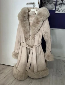 Winter Mantel , Grösse M , unechter Pelz, ungetragen - Bild 1 von 5