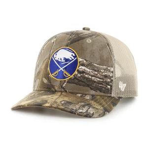 Men's '47 Realtree Camo Buffalo Sabres Logo Trucker Adjustable Hat - Picture 1 of 2