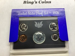 1970 S US Mint Proof Set in Original Packaging with Silver Kennedy 07232517i - Picture 1 of 4