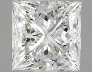 Princess Cut 1,13 Karat Zert. GIA natürlicher abgebauter Diamant lose I Farbe WENN Reinheit - Bild 1 von 2