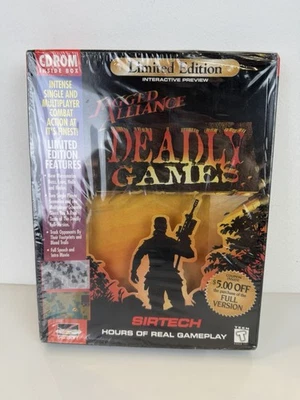 Jagged Alliance Deadly Games LIMITED EDITION Big Box PC Game SirTech CD-ROM New! - Image 1 of 4