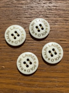 Ralph Lauren Polo Shirt Replacement Buttons - 4 Buttons - Picture 1 of 4