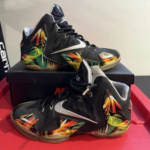 Size 10 - Nike LeBron 11 Everglades WORN - Picture 1 of 6