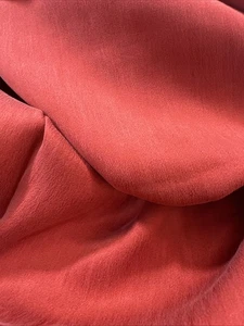 Burnt Red Orange Silk 2 Yards 42" Wide Very Nice - Picture 1 of 8