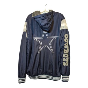 Dallas Cowboys NFL Full Zip Kapuzenjacke Herren XL Cotton Line Star bestickt - Bild 1 von 8