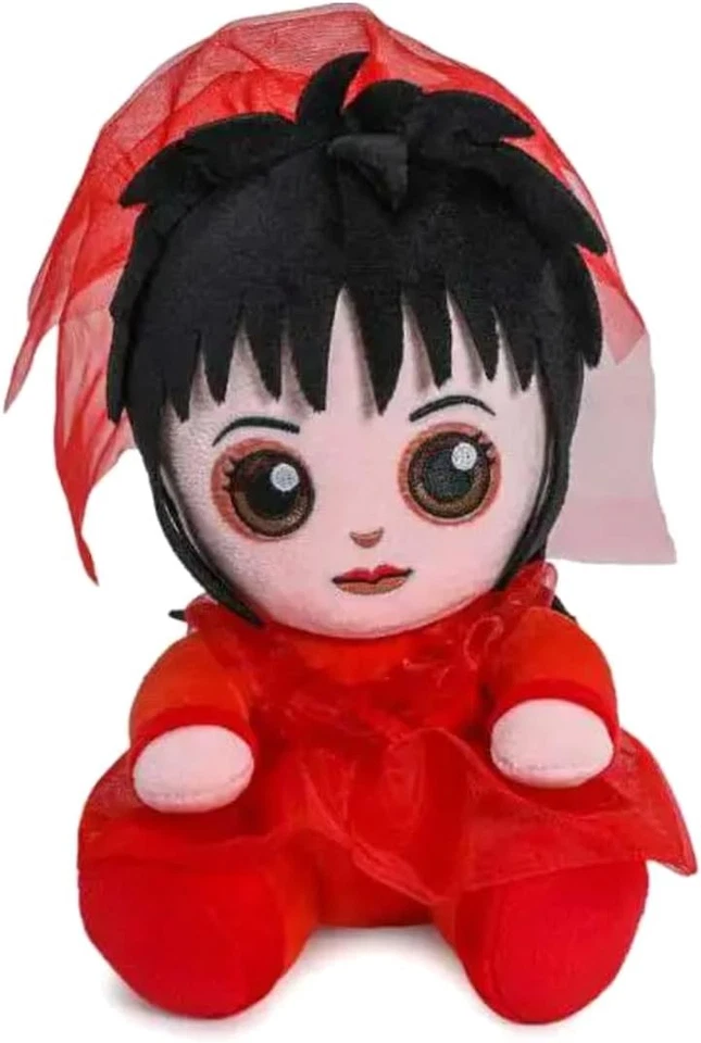 Beetlejuice Phunny Lydia Deetz en rojo vestido de novia peluche 85367 Foto 1 de 1