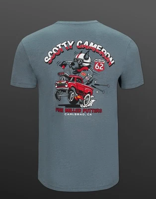 Scotty Cameron 全新带标签 2025 GALLERY Circle T 速狗 T 恤 INDIGO 大号 — 第 1/4 张图片