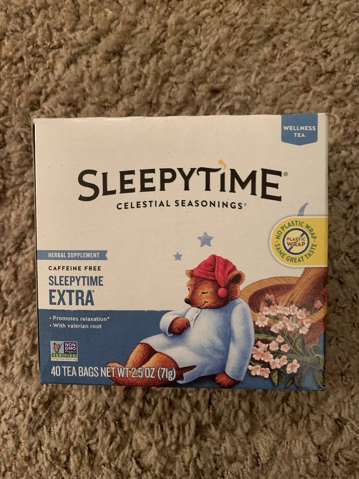 Celestial Seasonings Wellness Tea Sleepytime Extra 40 Count Boxes 6 Pack. 240