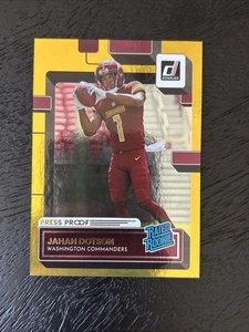 2022 JAHAN DOTSON PANINI DONRUSS ROOKIE RC PRESS PROOF GOLD /50 ROOKIE #310 - Bild 1 von 2