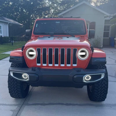 FAROS LED LUZ ANTINIEBLA DRL COMBO PARA JEEP WRANGLER JL JLU ILIMITADO 2018-2024 Foto 1 de 4