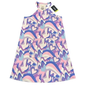 Tek Gear Soft Tek Racerback Tank Dress Multi Purple Pink Blue Girls XL 14-16 - Picture 1 of 10