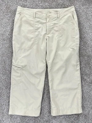 Pantalones Patagonia Mujer 10 Beige Pierna Ancha Capri Ligeros Mezcla Nylon Gorpcore Foto 1 de 4