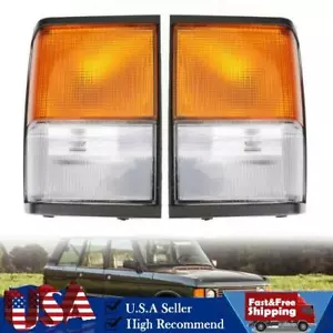 Corner Lamps New For Land Rover Range Rover Classic 1987-1995 Clear A - Picture 1 of 12