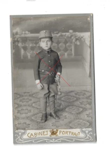 Nr.55053 Kabinett Foto Kinder Soldat Judenburg Steiermark - Foto 1 di 2