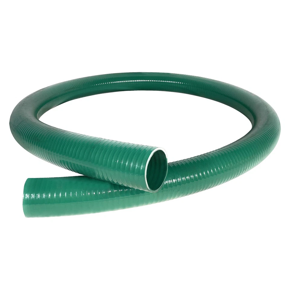 Manguera de succión Gloxco 3" ID verde PVC, 60 PSI, 10' de longitud Foto 1 de 1
