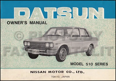 1968 Datsun 510 Proprietari Manuale Originale OEM Owner Utente Guida Libro - Immagine 1 di 2
