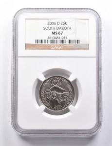 MS67 2006-D Washington State Quarter South Dakota NGC *5773 - Picture 1 of 3