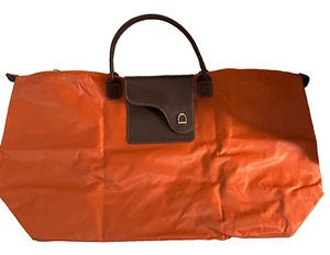 BNWT House of Bruar XL Nylon Travel Bag – Orange RRP £59.99 Brand New Weekender - Picture 1 of 7
