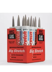 Sashco Caulk Big Stretch 12-Pack 10.5-oz Slate Gray Paintable Latex - Picture 1 of 4
