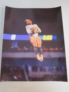 AMARI DRAYTON 2024 LSU GYMNASTICS NATIONAL CHAMPIONS SIGNED VAULT PHOTO 🐐🏆💄🐯 - Picture 1 of 7