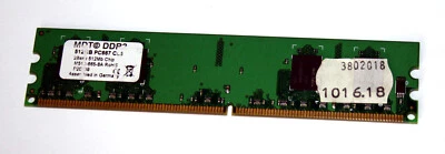 512 MB DDR2-RAM 240-pin PC2-5300U non-ECC CL5  'MDT M512-665-8A' - Image 1 of 2