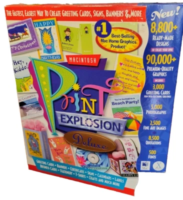 Print Explosion Deluxe for Mac - Create, Design Cards, Banners, Labels and More - Image 1 of 4