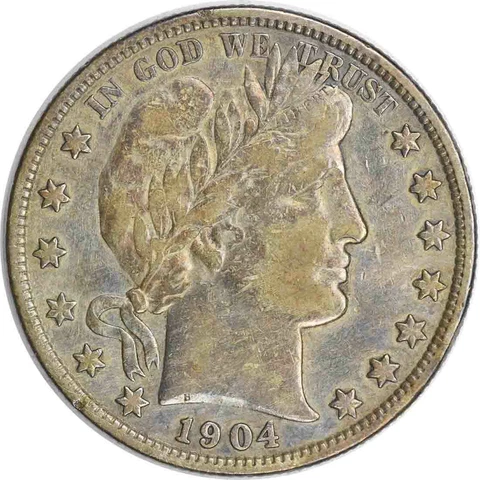 1904-S Barber Silver Half Dollar EF Uncertified #217 Cover