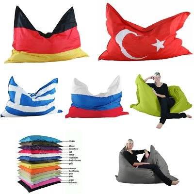 Sitzsack Riesen Sitzkissen XXL 140x180 Outdoor 16 UniFarben Länder + Deutschland - Bild 1 von 4