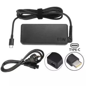 65W USB-C Type-C Adapter Laptop Charger For Lenovo ThinkPad Acer Dell HP ASUS - Picture 1 of 11