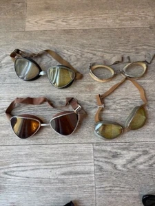 4 Vintage sunglasses for motorcycle sidecar cabriolet 100% authentic - Picture 1 of 5