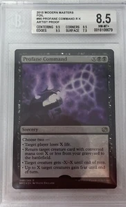 Mtg 1 X Profane Command FOIL Modern Masters 2015  (Artist Proof) Bgs 8.5 Nm-mt+ - Picture 1 of 2
