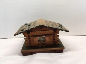 Vintage Reuge Swiss Musical Movement Wood Cabin Music Box “Der-Reigen” Germany - Picture 1 of 15