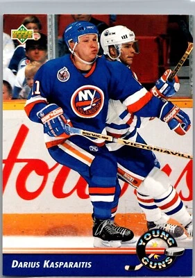 1992-93 Upper Deck Hockey - #563 Darius Kasparaitis Young Guns  - Image 1 of 2