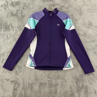 Camiseta térmica Pearl Izumi Elite para mujer M púrpura cremallera completa manga larga ciclismo Foto 1 de 4