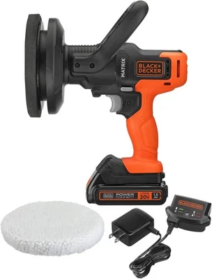 Kit de amortiguador BLACK+DECKER MATRIX 20V MAX, para coches, suelos y muebles, 3500 RPM Foto 1 de 4