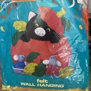 *Leggi* Titan Needlecraft Feltro Halloween Kit da Appendere a Parete Zucca Gatto Nero - Foto 1 di 8