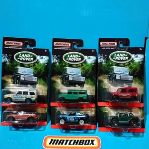 2016 MATCHBOX LAND ROVER SET OF 6 DEFENDER NINETY DISCOVERY EVOQUE FREELANDER - Picture 1 of 19
