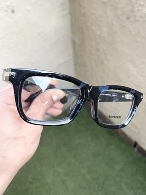 Nuevo sin etiquetas Auténtico Burberry 2419-F 2419 Azul Habana Talla 53/19 Hecho en Italia Foto 1 de 4